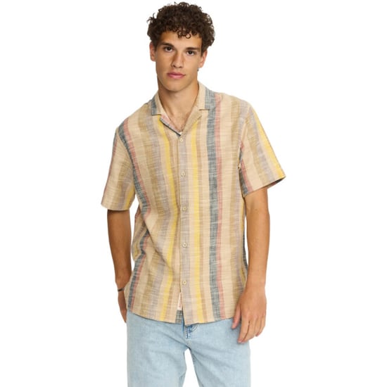Revolution Short sleeved cuban shirt brown - Image 4
