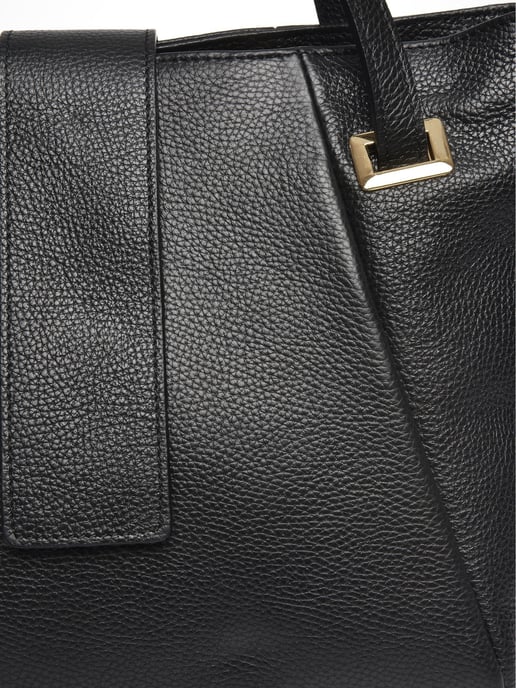 Isabella Rhea Zwart Rundleer Tas - Image 3