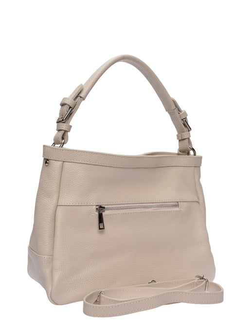 Roberta M Beige Rundleer Tas - Image 2