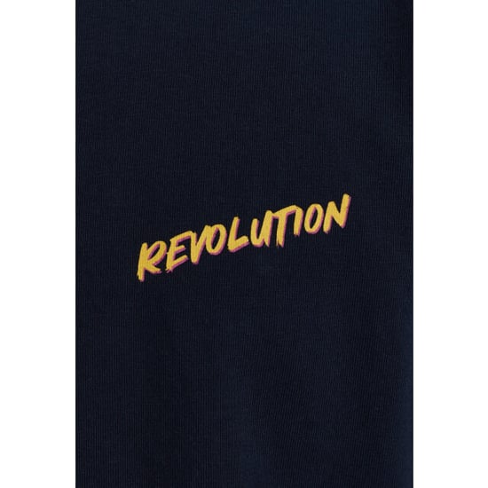 Revolution Printed t-shirt navy - Image 3