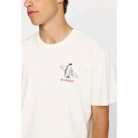 Revolution Printed t-shirt off white - Image 6