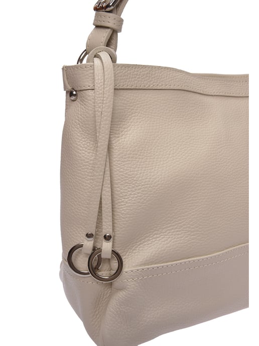 Roberta M Beige Rundleer Tas - Image 3