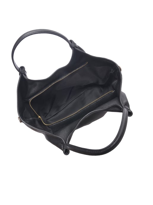 Isabella Rhea Zwart Rundleer Tas - Image 4