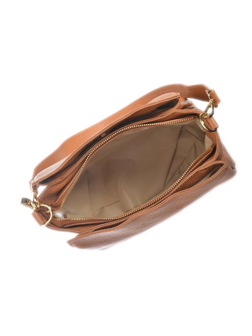 Isabella Rhea Brown Rundleer Tas - Image 4
