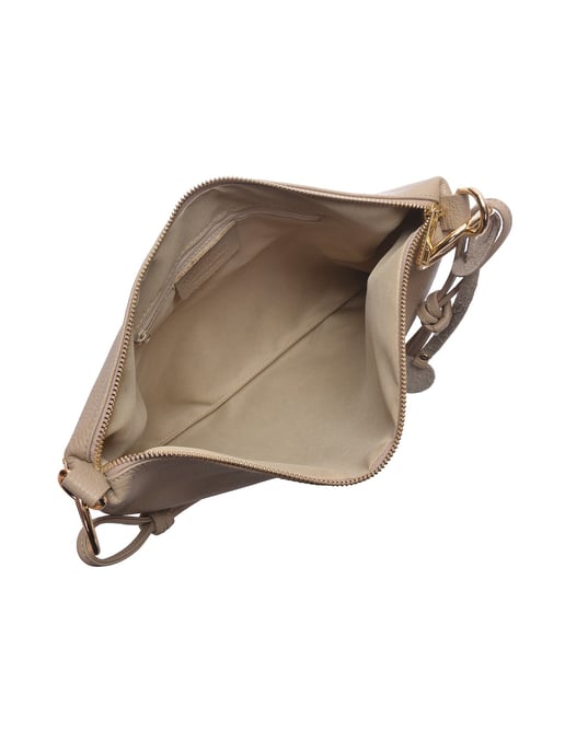 Luisa Vannini Beige Rundleer Tas - Image 4