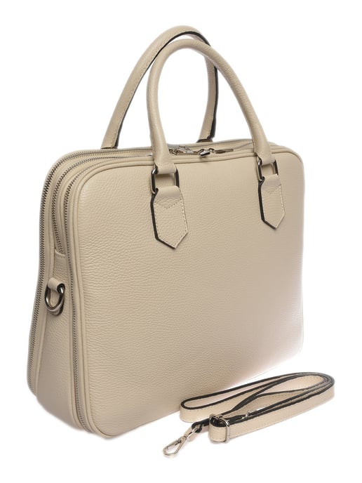 Luisa Vannini  Beige Leather Bag - Image 2