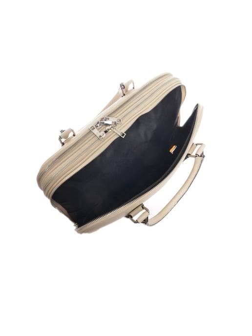 Luisa Vannini  Beige Leather Bag - Image 4