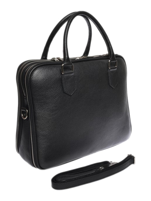 Luisa Vannini  Black Leather Bag - Image 2
