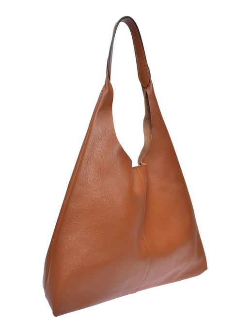Luisa Vannini Brown Rundleer Tas - Image 2