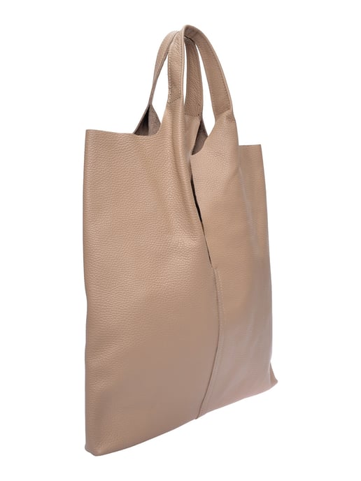Anna Luchini Beige Rundleer Tas - Image 2