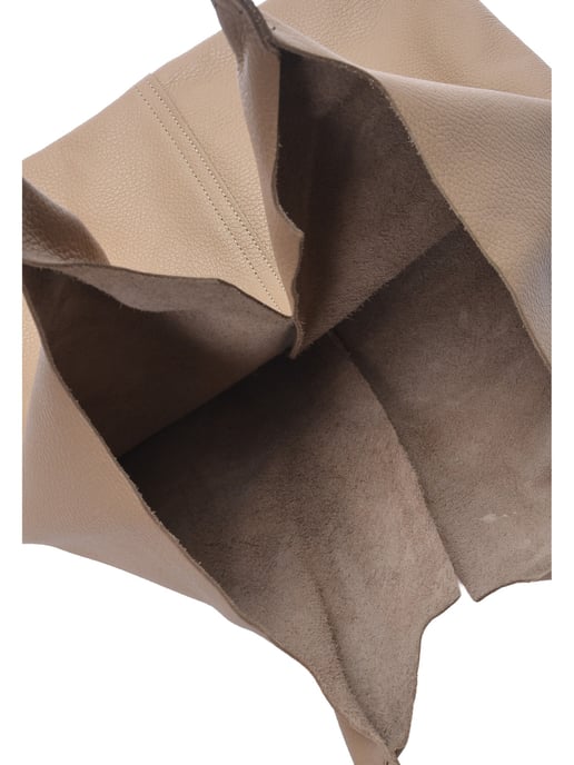 Anna Luchini Beige Rundleer Tas - Image 4