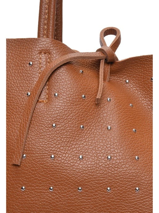 Isabella Rhea Brown Rundleer Tas - Image 3