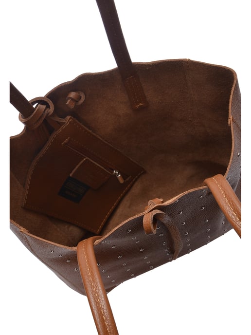 Isabella Rhea Brown Rundleer Tas - Image 4