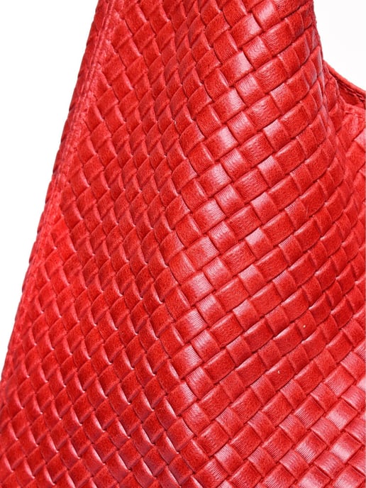 Luisa Vannini Red Leather Bag - Image 3