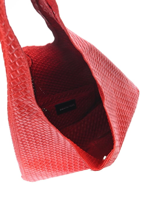 Luisa Vannini Red Leather Bag - Image 4