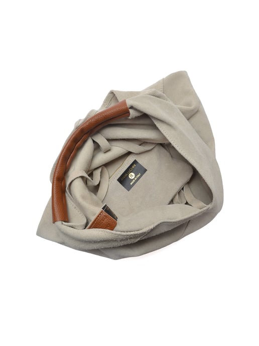 Anna Luchini Beige Rundleer Tas - Image 4