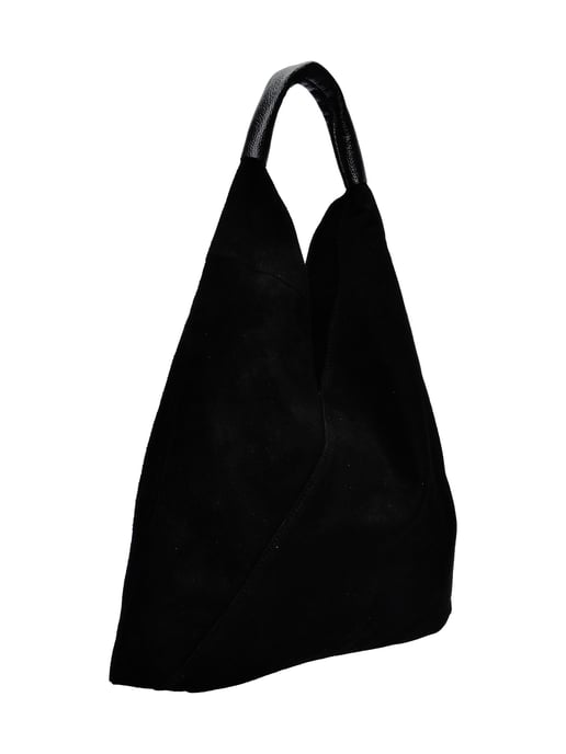 Anna Luchini Zwart Rundleer Tas - Image 2