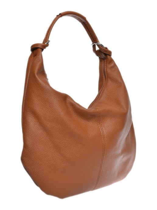 Luisa Vannini Brown Rundleer Tas - Image 2