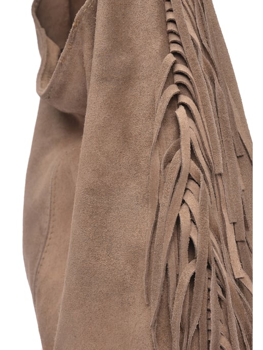 Isabella Rhea Beige Rundleer Tas - Image 3