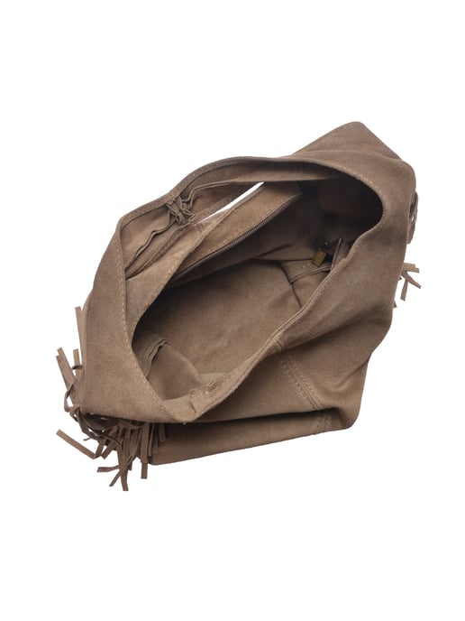 Isabella Rhea Beige Rundleer Tas - Image 4