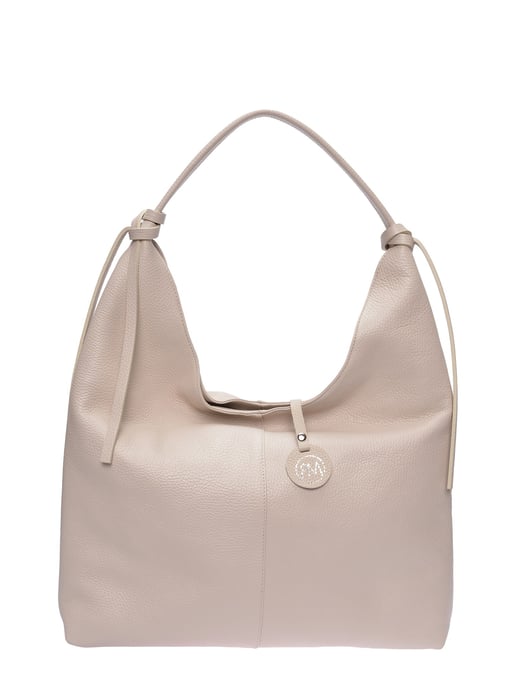 Roberta M Beige Leather Bag - Image 1