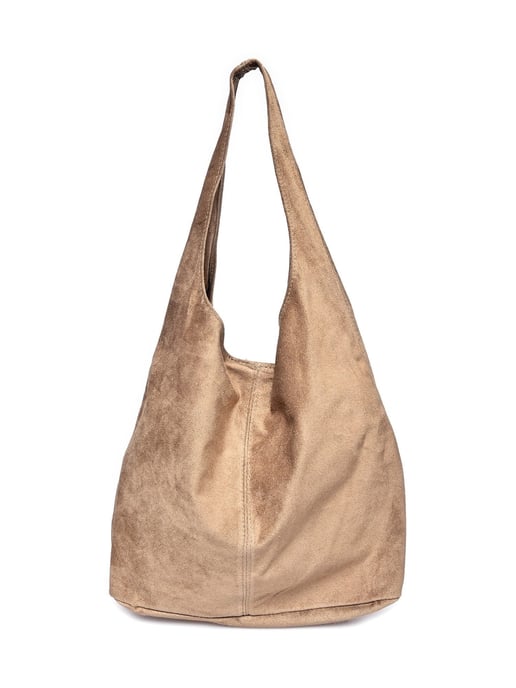 Anna Luchini Beige Rundleer Tas - Image 1