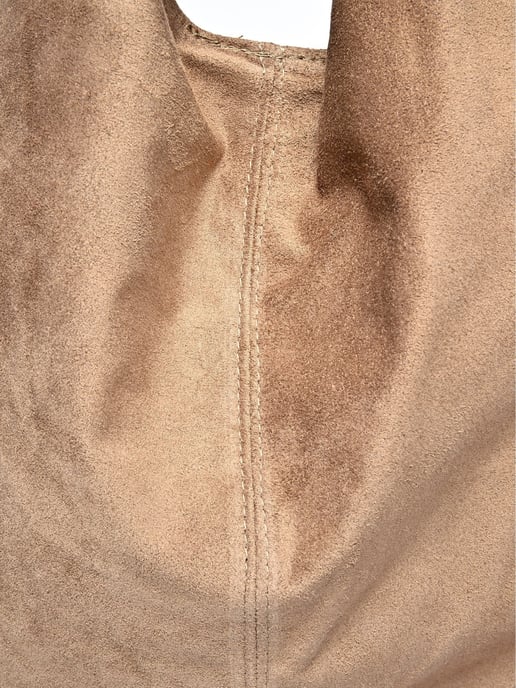 Anna Luchini Beige Rundleer Tas - Image 3