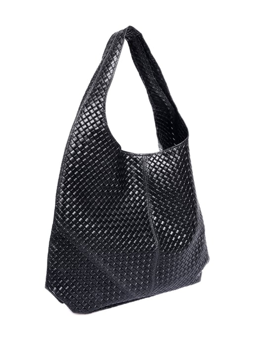 Luisa Vannini Zwart Rundleer Tas - Image 2