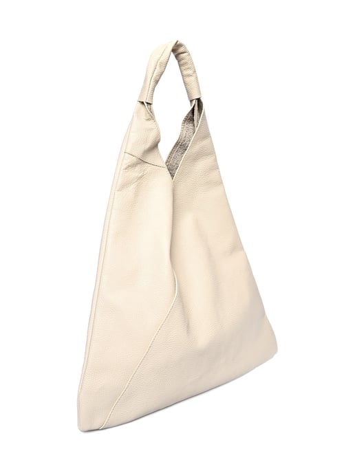 Anna Luchini Beige Rundleer Tas - Image 2