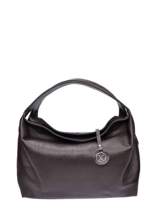 Luisa Vannini Bordeauxrood Rundleer Tas - Image 1
