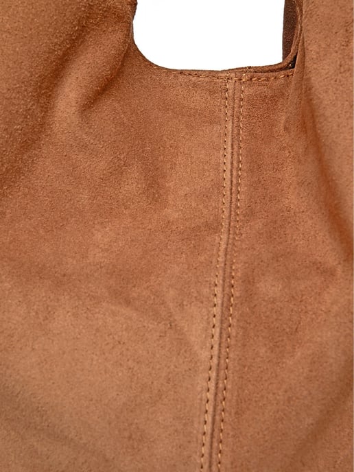 Anna Luchini Brown Rundleer Tas - Image 3