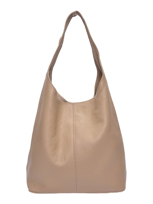 Roberta M Beige Rundleer Tas - Image 1