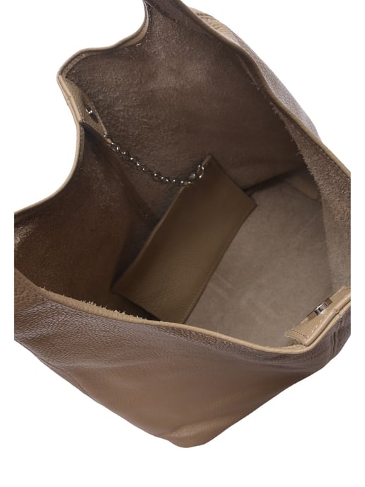 Roberta M Beige Rundleer Tas - Image 4