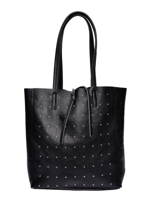 Isabella Rhea Zwart Rundleer Tas - Image 1