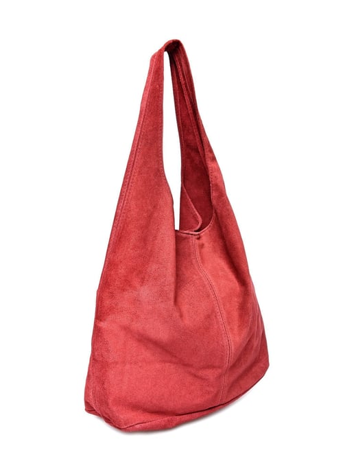 Anna Luchini Rood Rundleer Tas - Image 2