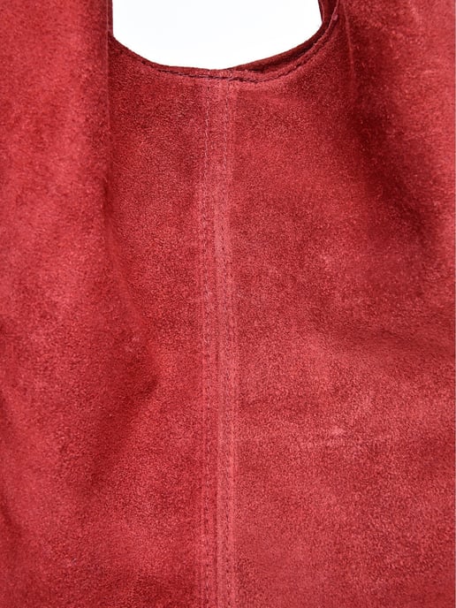 Anna Luchini Rood Rundleer Tas - Image 3