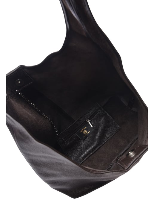Roberta M Bordeauxrood Rundleer Tas - Image 4