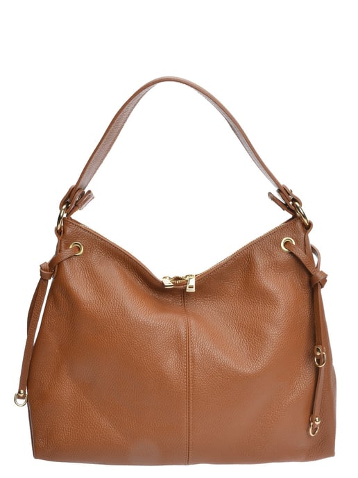 Isabella Rhea Brown Rundleer Tas - Image 1