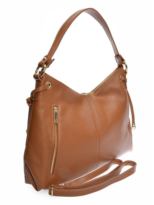 Isabella Rhea Brown Rundleer Tas - Image 2