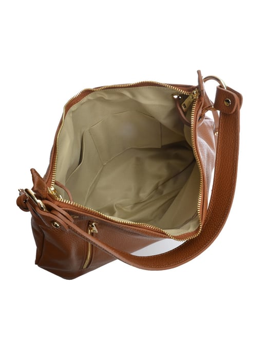 Isabella Rhea Brown Rundleer Tas - Image 4