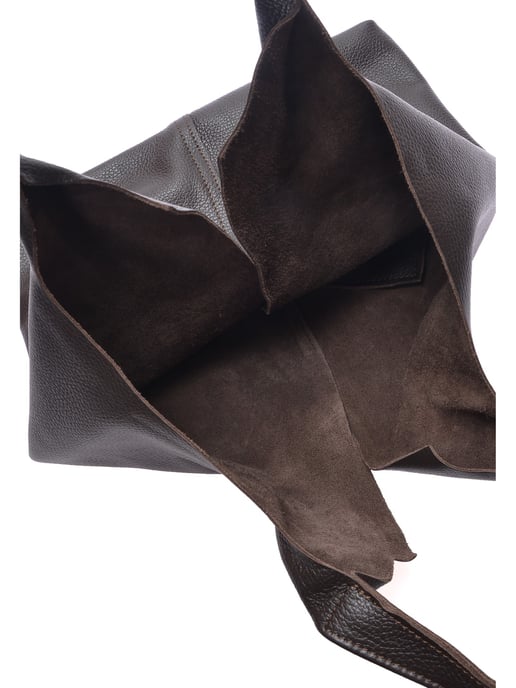 Anna Luchini Maroon Leather Bag - Image 4