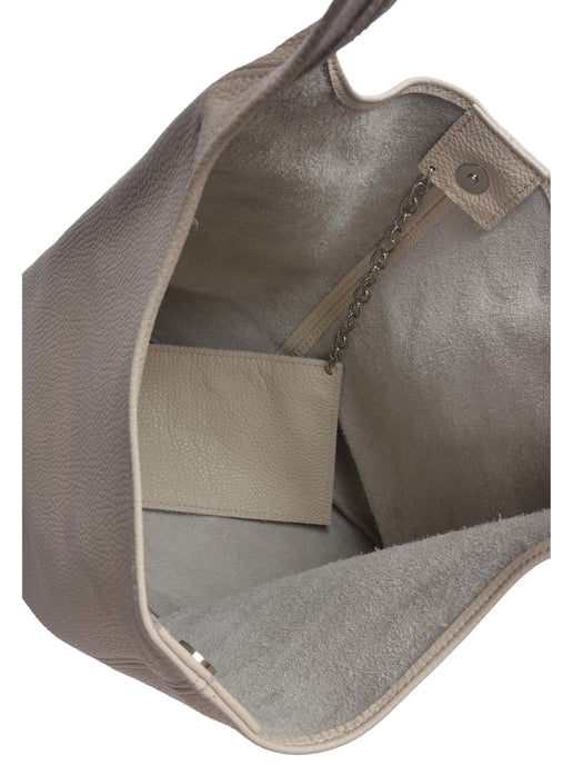 Roberta M Beige Rundleer Tas - Image 4