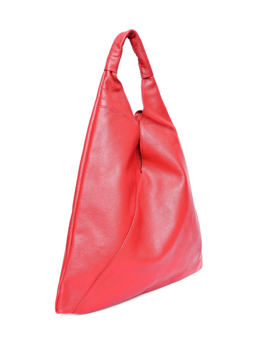 Anna Luchini Rood Rundleer Tas - Image 2