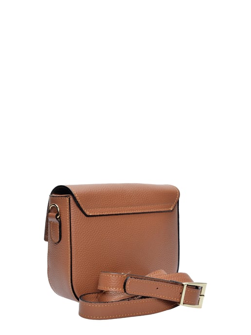 Anna Luchini Brown Rundleer Tas - Image 2