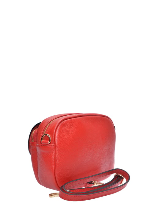 Luisa Vannini Rood Rundleer Tas - Image 2