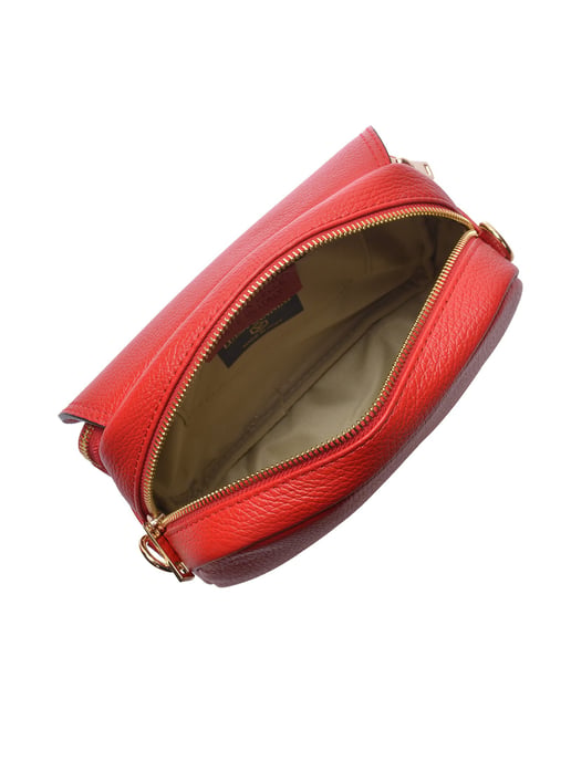 Luisa Vannini Rood Rundleer Tas - Image 4