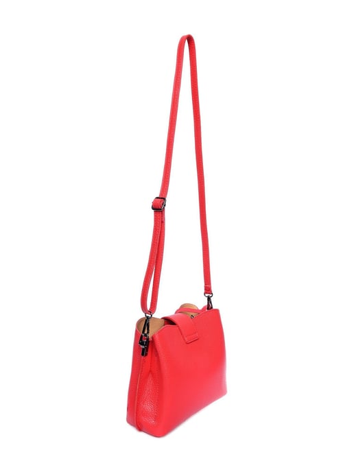 Luisa Vannini Rood Rundleer Tas - Image 2