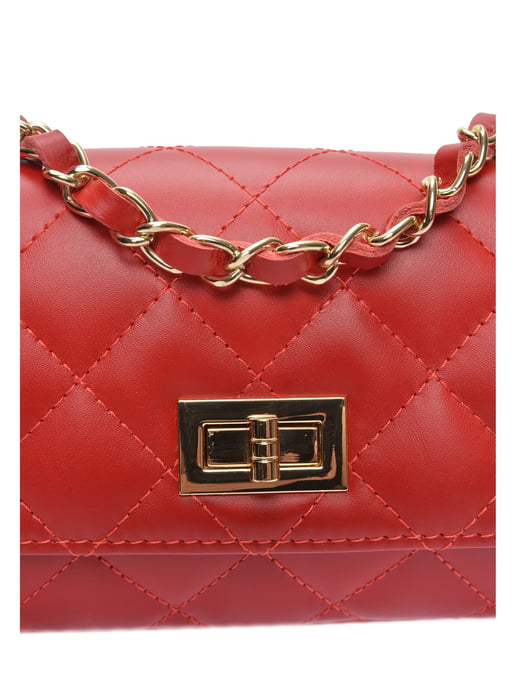 Luisa Vannini Rood Rundleer Tas - Image 3