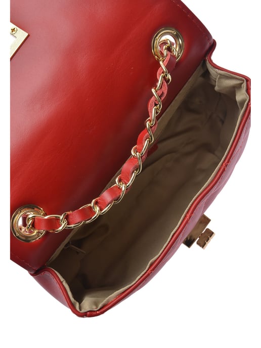 Luisa Vannini Rood Rundleer Tas - Image 4