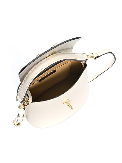 Roberta M Beige Rundleer Tas - Image 4
